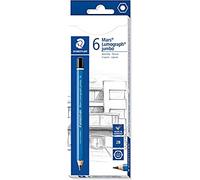 Staedtler Mars Lumograph Jumbo 100J-2B Graphite Pencil Large Module Box 6 Grade