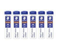 STAEDTLER Mars Micro Carbon 250 0.5mm HB - Pencil Lead Refills (6)