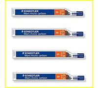 Mars micro carbon 250 0.9mm B - Pencil lead refills - 4 Tubes / Packs (48 Leads) B
