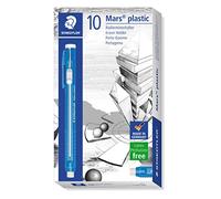 Staedtler Mars Plastic 528 50 Radierminenhalter Pack of 10 in Cardboard Case, Blue