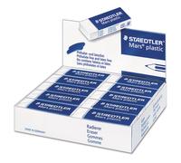 Staedtler Mars Plastic Eraser Professional Quality White Block Erasers Phthalate and Latex Free Box of 20 526 50