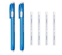 Staedtler Mars Plastic Stick Eraser Rubber 528 50 Set with Refills - 2 x Eraser Holder, 4 x Refills - Pack of 6