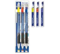Staedtler Marsmicro 775SCWP3, 0.3?0.7 mm, Set of 3, Coloured (1, incl. Refills 03 HB, 05 HB, 07 HB)