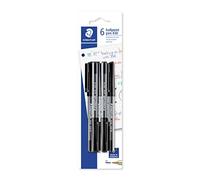Staedtler Ballpoint Pen Medium Stick 430, Black, Pack of 6