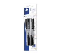 Staedtler Ballpoint Pen Medium Stick 430, Black, Pack of 6