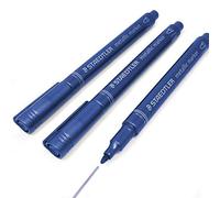 Staedtler Metallic Marker Pens - Bullet Shaped Nib 1-2mm - Set of 3 - Blue
