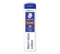 Staedtler Refill Leads Mars Micro 250 – 0.5mm 2B – Box of 12 x Tubes of 12 Leads