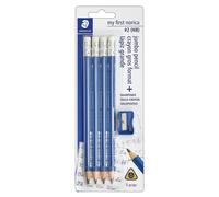 STAEDTLER My First Norica Triangular Learner's Pencil + Sharpener 5ct