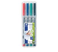 STAEDTLER Non-Permanent Marker Pens - Lumocolor - Fine Tip - 0.6mm Line Width - Pack of 4, 316 WP4