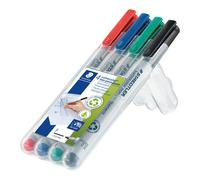 STAEDTLER Non-Permanent Marker Pens - Lumocolor - Fine Tip - 0.6mm Line Width - Pack of 4, 316 WP4