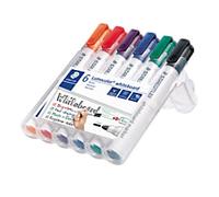 STAEDTLER Non-permanent Whiteboard Marker Assorted Medium Bullet 2 - 2 mm Pack of 6