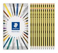 STAEDTLER Noris 120 Upcycled Wood Graphite Pencil - Break-Resistant Pencils - Envelope Gift Class Pack of 24 (Grade 2B)