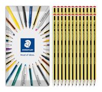 STAEDTLER Noris 120 Upcycled Wood Graphite Pencil - Break-Resistant Pencils - Envelope Gift Class Pack of 24 (Grade HB)