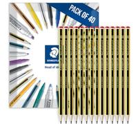 STAEDTLER Noris 121 Pencils, HB, Graphite, Pack of 40 in Envelope Packaging