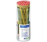 Staedtler Noris 122 HB Pencil with Eraser Tip (Pack of 50)