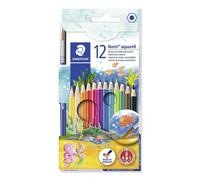Staedtler Noris Aquarell Pack Hexagonal Color Pencil Assorted 12 Units