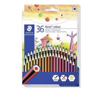 Staedtler Noris Colour Coloured Pencil Traditional Hexagonal Shape Assorted 36pk