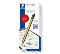 STAEDTLER Noris Digital Jumbo 180J 22 EMR Stylus Set, 1 Stylus with Digital Eraser, for Digital Writing, Drawing and Erasing on EMR Touch Screens + 5 Additional Replacement Tips, 180J 22-1X