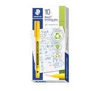 STAEDTLER Noris - Handwriting Pen - Bright Yellow - Box of 10, 307-110