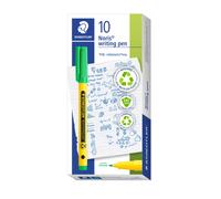 STAEDTLER Noris - Handwriting Pen - Pale Green - Box of 10, 307-550
