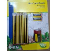 Staedtler Noris HB Pencil Pack 40xPencils 2xErasers 1xTub Sharpner