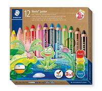 STAEDTLER Noris junior 3-in-1 colouring pencil pack of 12 assorted colours + sharpener