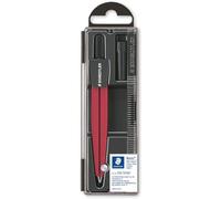 Staedtler Noris School Compass with Blunt Angle Safety Pin Metallic Red 550 50 M2