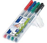 Staedtler Lumocolor Non-Permanent 315 Medium 1mm Marker Pen | Wipeable | Set 4