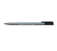 Staedtler Pack of 10 Triplus Fineliner Felt-Tip Pens 0.3 mm Black