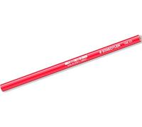 Staedtler Pack Of 6 Carpenter's Pencils - Brown / Red - Oval