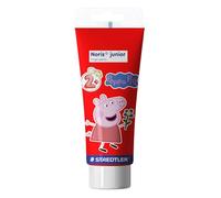 STAEDTLER Peppa Pig x Noris Junior Quick-Drying Finger Paints - 4 Assorted Colours - for Kids Aged 2+ Years - Pack of 4, 8814 L1