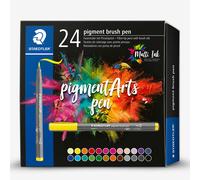 Staedtler : Pigment Arts : Brush Pen : 24 Assorted Colours