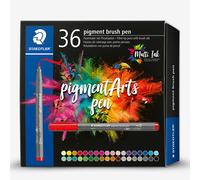 Staedtler : Pigment Arts : Brush Pen : 36 Assorted Colours