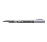 STAEDTLER Pigment Big Brush Pen - Cool Grey Light - Box of 10 | Premium ink pen with a large flexible tip, Multi Ink, lightfast, permanent and waterproof - 373-870