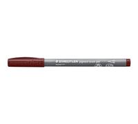 STAEDTLER Pigment Brush Pen 371 - Marone, 10 Pieces | Brush tip, Multi Ink ink, lightfast & waterproof - felt-tip pen - Item No. 371-729
