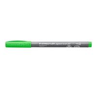STAEDTLER Pigment Brush Pen 371 - May Green, 10 Pieces | Brush tip, waterproof Multi Ink ink, lightfast & permanent - Item No. 371-513