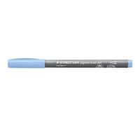 STAEDTLER Pigment Brush Pen 371 - Pale Blue, 10 Pieces | Brush tip, water-based ink, lightfast & waterproof - Item No. 371-308