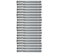 Staedtler Pigment Liner 0.3mm Black 308-03-9 - Fine Fineliner Pen - 1/3/5/10/20
