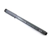 STAEDTLER PIGMENT LINER 0.3mm BLACK INK [Pack of 2]