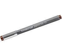 Staedtler - Pigment Liner 308 Felt-Tip Pen, Calibrated Tip, 0.5mm, Brown.