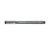 STAEDTLER 308 01-9 Pigment Liner Fineliner Pen for Writing & Technical Drawing - Black, 0.1mm (Box of 10)