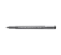 STAEDTLER 308 005-9 Pigment Liner Fineliner Pen for Writing & Technical Drawing - Black, 0.05mm (Box of 10)