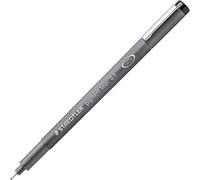STAEDTLER 308 03-9 Pigment Liner Fineliner Pen for Writing & Technical Drawing - Black, 0.3mm (Box of 10)