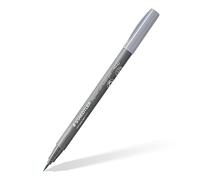 STAEDTLER Pigment Soft Brush Pen 372 - Light Cool Grey, 10 Pieces | Soft brush tip, waterproof Multi Ink ink, lightfast - Item No. 372-870