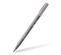 STAEDTLER Pigment Soft Brush Pen 372 - Light Warm Grey, 10 Pieces | Soft brush tip, waterproof Multi Ink ink - for hand lettering - Item No. 372-840