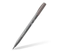 STAEDTLER Pigment Soft Brush Pen 372 - Warm Grey Medium, 10 Pieces | Soft brush tip, lightfast Multi Ink ink - felt-tip pen set - Item No. 372-84