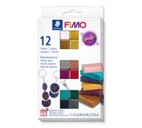 STAEDTLER Polymer Modelling Clay - FIMO Effect - Oven Bake Clay - Assorted Pack, Sparkle Colours - Pack of 12 x 25g, 8013 C12-4