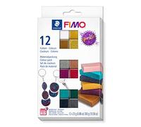 STAEDTLER Polymer Modelling Clay - FIMO Effect - Oven Bake Clay - Assorted Pack, Sparkle Colours - Pack of 12 x 25g, 8013 C12-4