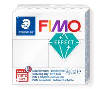 STAEDTLER Polymer Modelling Clay - FIMO Effect - Oven Bake Clay - Translucent White - 57g Block, 8010-014