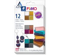 STAEDTLER Polymer Modelling Clay - FIMO Effect - Oven Pack of 12, Sparkle